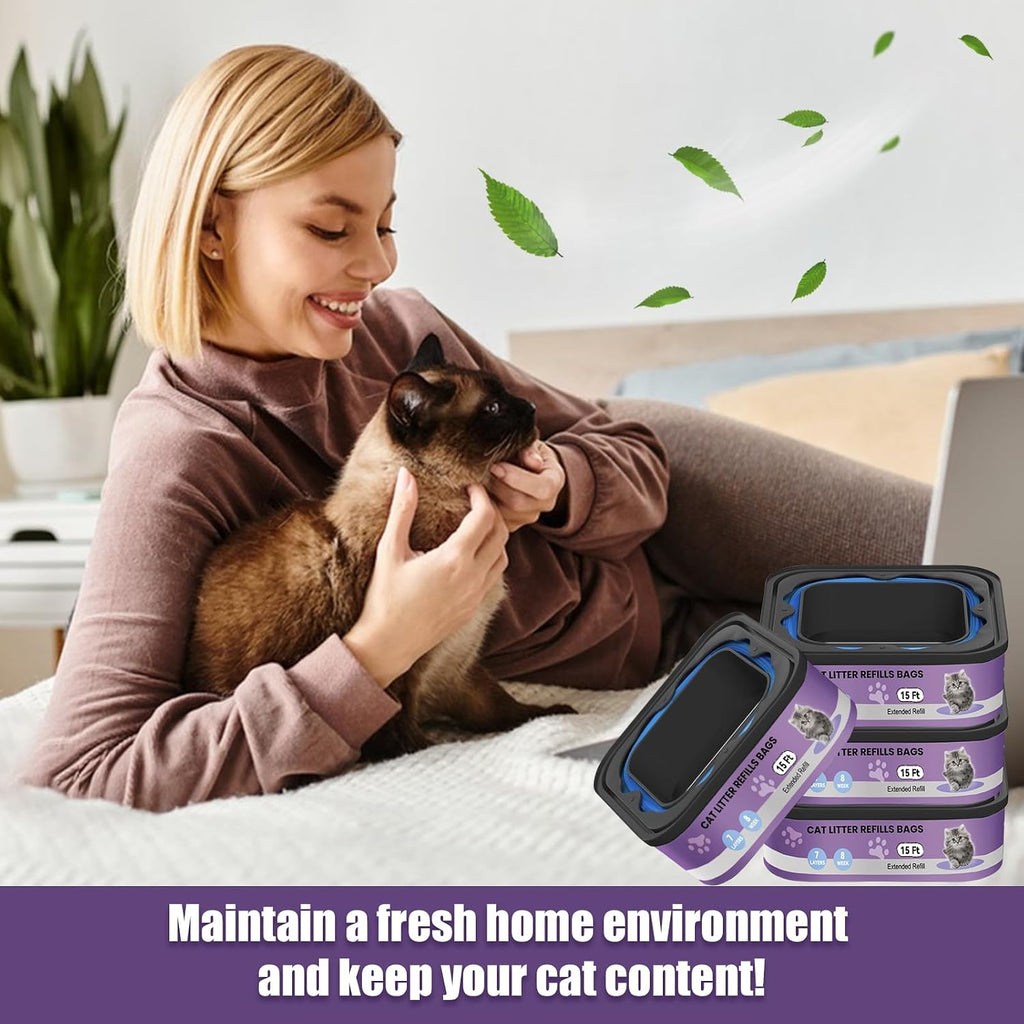 Astrallgn imported premium cat litter refill bundle for home waste management