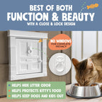 Beacon Hill(R) Interior Cat Door White with Gold accents - Durable Indoor Cat Door for Tall Cats or Dogs, No Flaps, EASY DIY Pet Door, Spacious Large Kitty Door for Cats Up to 25 lbs, by Purrfect Portal - Image 9