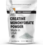 It's Just! Creatine Monohydrate Powder front view supplement container