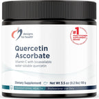 Designs For Health Quercetin Ascorbate Powder front view bottle container