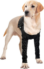 Suitical Recovery Sleeve for Dogs - Interchangeable, Single Sleeve Front Leg Protection for Post-Surgery, Hot Spots, or Skin Issues - Breathable, Machine Washable - L Black - Chest: 25.2-33.1 in - Image 13