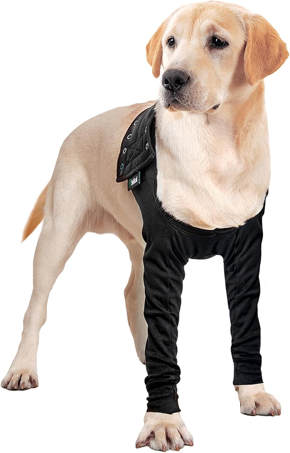 Suitical Recovery Sleeve for Dogs - Interchangeable, Single Sleeve Front Leg Protection for Post-Surgery, Hot Spots, or Skin Issues - Breathable, Machine Washable - L Black - Chest: 25.2-33.1 in - Image 13