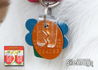SilenTags clear plastic tags clip preventing jingle noise on cat collar