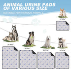 Waterproof dog training pad on hardwood floor