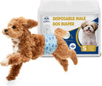 Male Dog Diapers with Wetness Indicator, Disposable Belly Band for Puppy Male Diapers, Doggie Wraps for Puppy Training, Incontinence (XS, 26 Count) - Image 10
