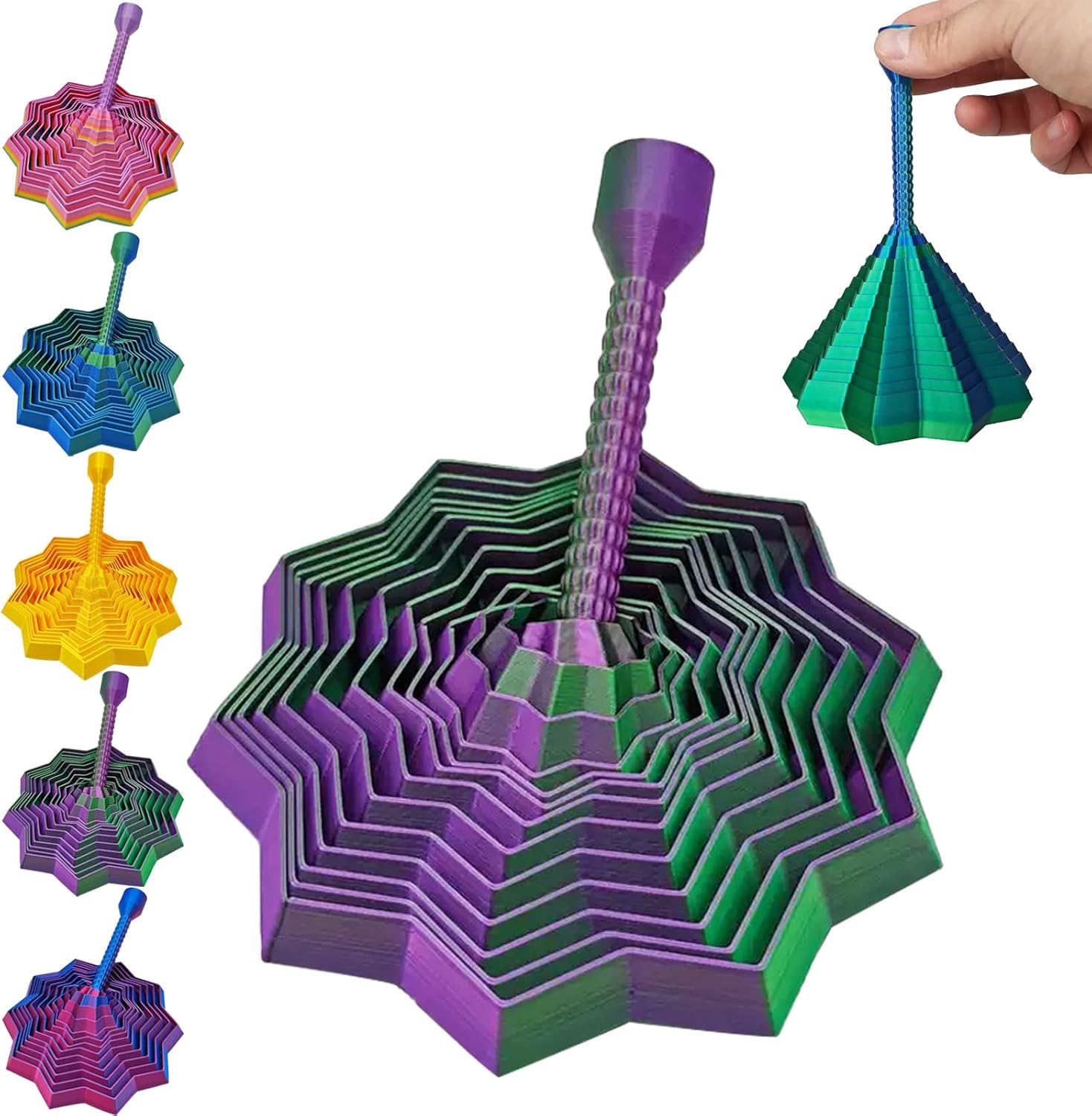 DNCHGOYA three dimensional printed sensory fidget star front view for stress relief