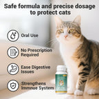 Pyrantel Pamoate liquid dewormer for cats and kittens close up view