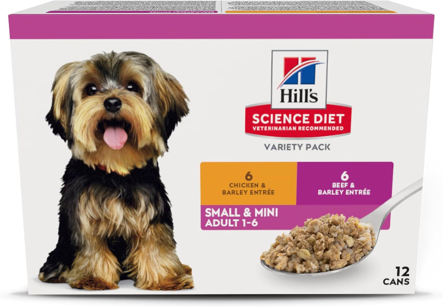 Hill's Science Diet Small & Mini, Adult 1-6, Small & Mini Breeds Premium Nutrition, Wet Dog Food, Variety Pack: Chicken & Vegetables; Salmon & Vegetables Stew, 3.5 oz Tray Variety Pack, Case of 12 - Image 14