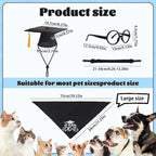 Small cat wearing the black mortarboard graduation hat side view
