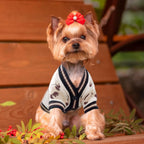 ABRRLO cozy autumn winter doggy clothing with functional front buttons