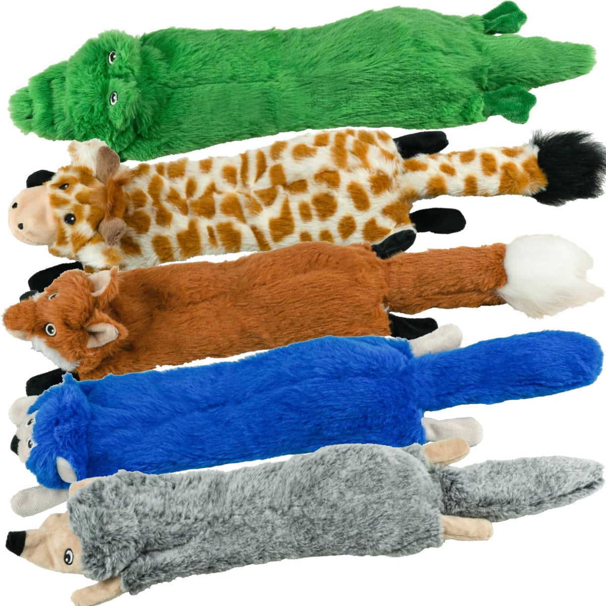 SHARLOVY Dog Squeaky Toys 5 Pack, Bubble Plush Puppy Teething Pet Toys, Crinkle No Stuffing Animals Dog Toy, Doggies Chew for Large Small Medium Breeds - Image 10