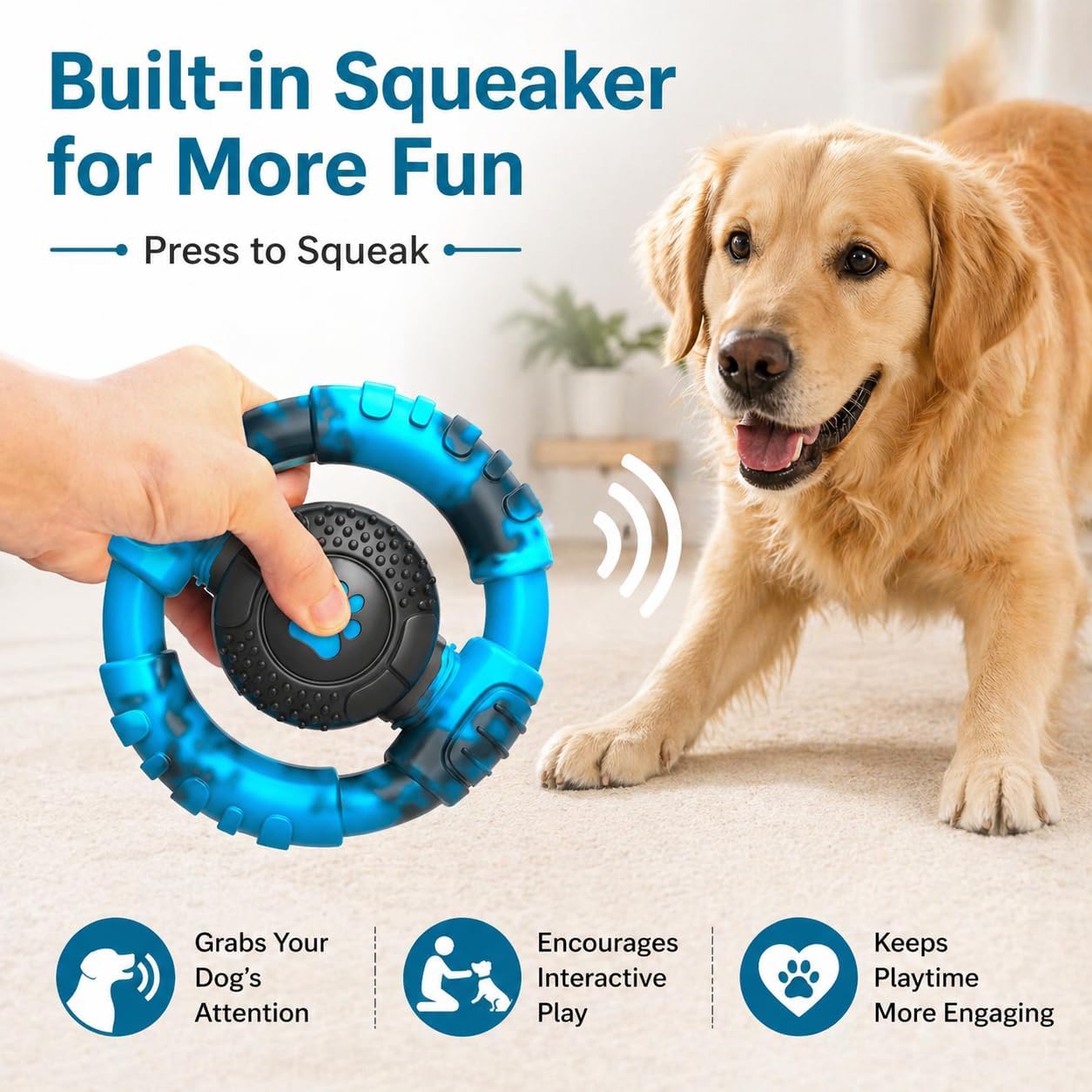 Pamlulu squeaky dog toy for medium and large breeds