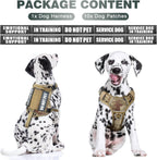 WINSEE military service dog vest side view displaying the MOLLE system with patches.