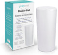 PurePail Classic diaper pail front view in white
