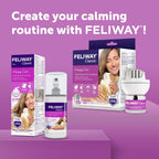Lifestyle image of cat experiencing stress relief with FELIWAY spray