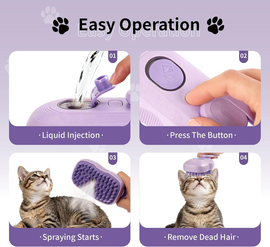 Baytion steam brush showing steam mist function