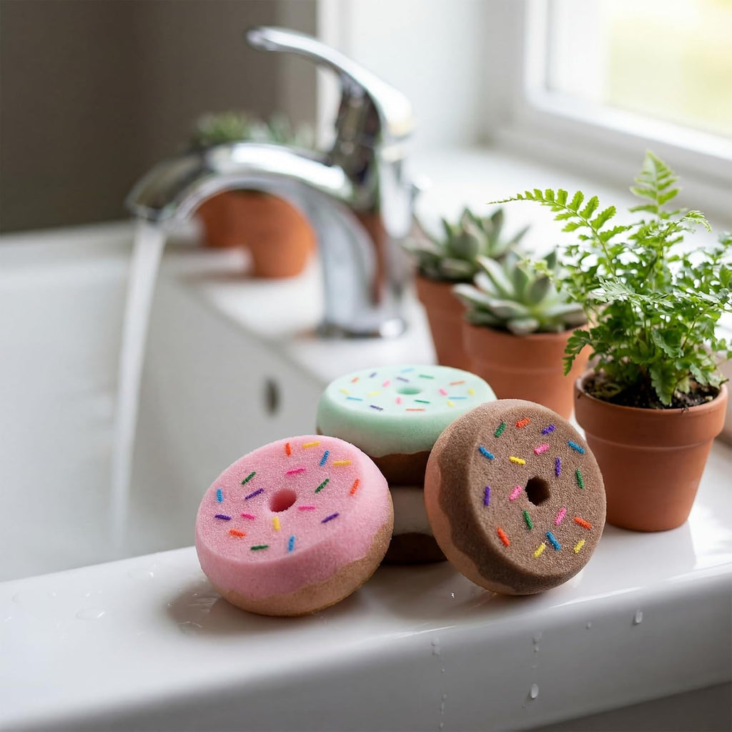 LemonRoad reusable donut shaped cleaning tools arranged in a stack
