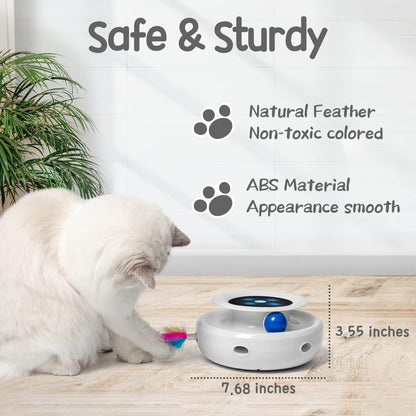 ORSDA indoor cat exercise device displaying the USB power cable connection point