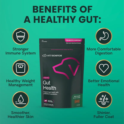 USA imported VetriScience dog gut health 120 count pouch display