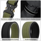 Plutus Pet Tactical Dog Collar, Reflective, Adjustable Heavy Duty Dog Collar, Soft Padded and Comfortable, for Small Medium and Large Dogs (Ranger Green, L) - Image 4