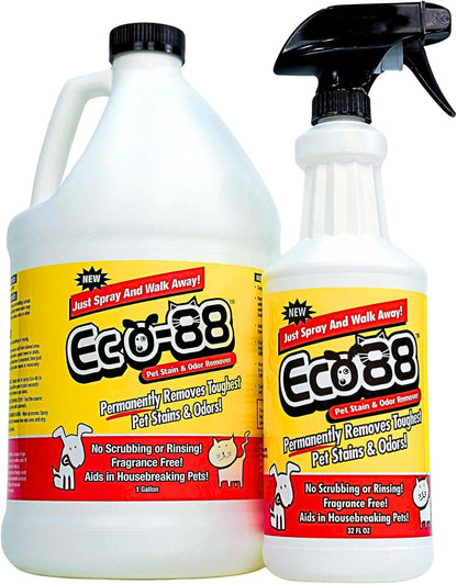 Close up of Eco-88 32 fluid ounce spray bottle label