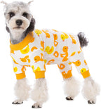 AITOLI medical pet recovery garment showing stretchable sizing specifications