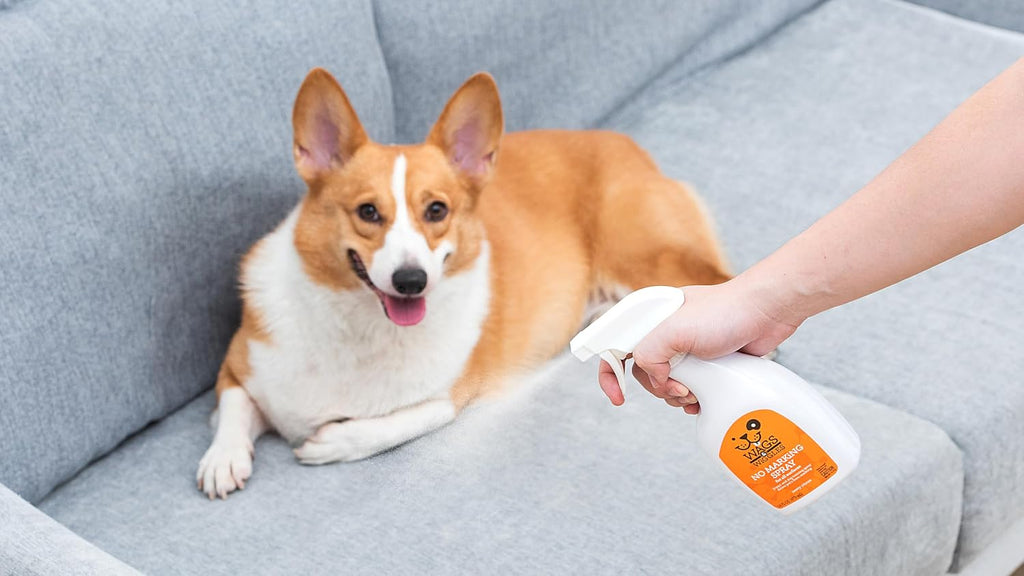 Instructions on Wags And Wiggles dog training spray