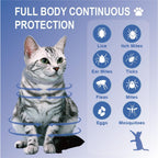 Two pack natural essential oil flea collars for kittens