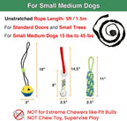 Three interchangeable dog chew toy attachments including cotton rope and lightweight bone
