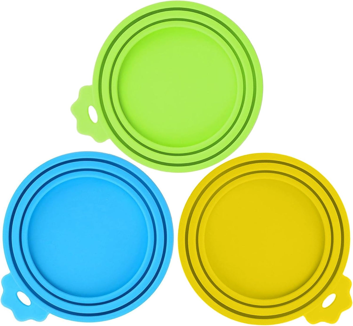 2 Pack Pet Food Can Covers, Silicone Universal Can Lids for Dog & Cat Food, BPA Free, One Fit Most Standard Size Food Cans Green/Blue - Image 8