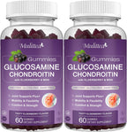 Mulittea glucosamine chondroitin gummies front view of two bottles