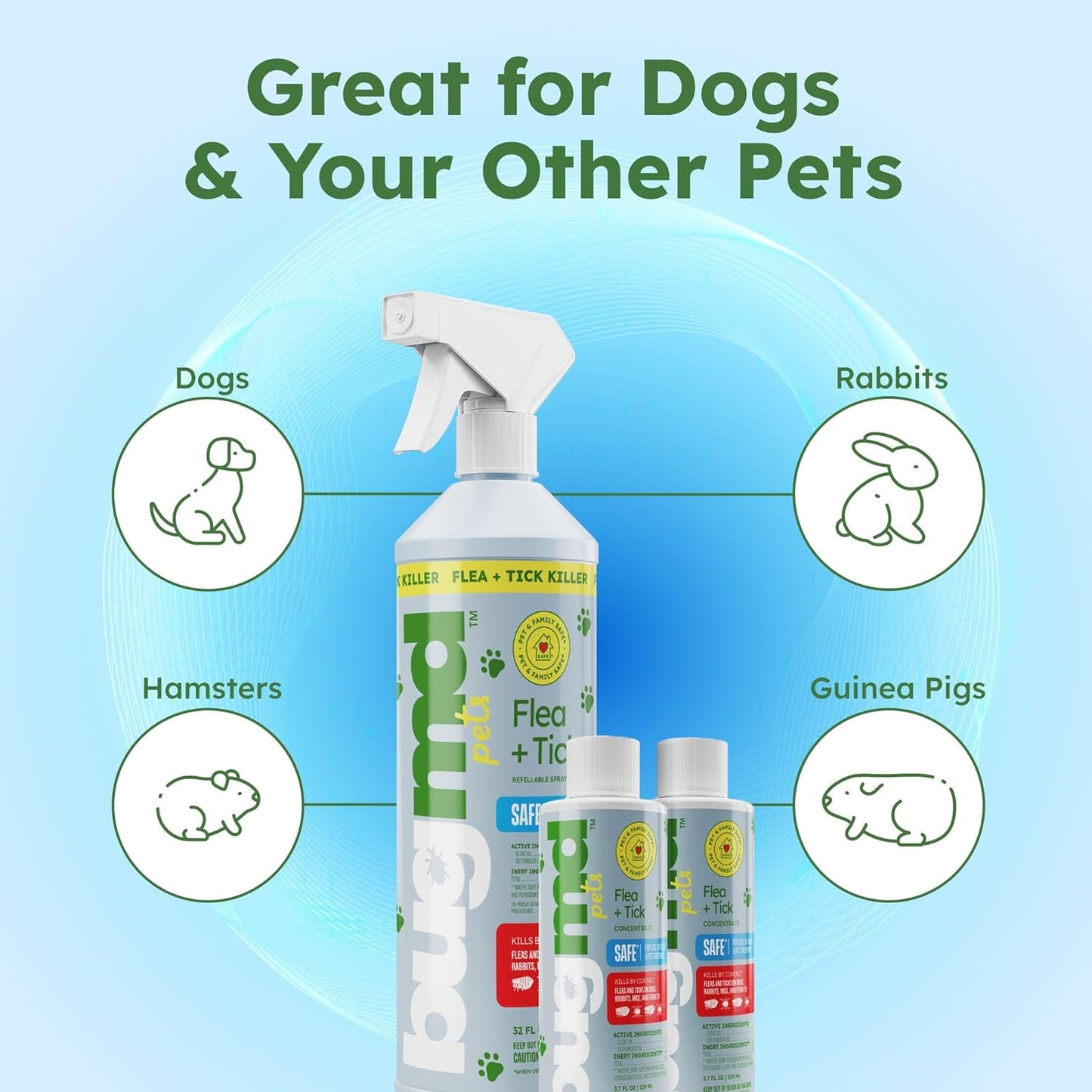 BugMD flea and tick control for dog grooming