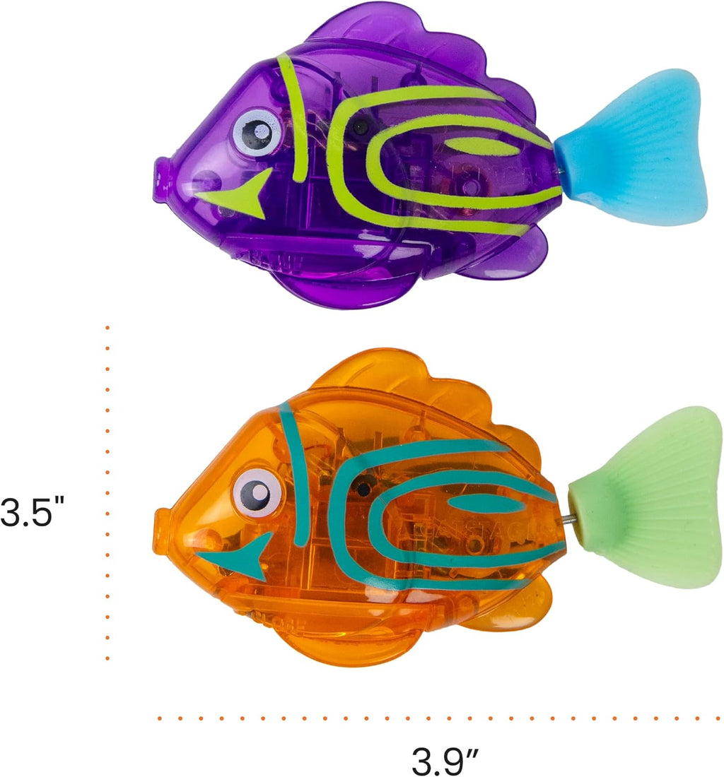 Catstages swimming fish cat toy showcasing the internal LED glowing feature.