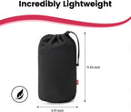 Packable dog rescue sling folded inside stuff sack