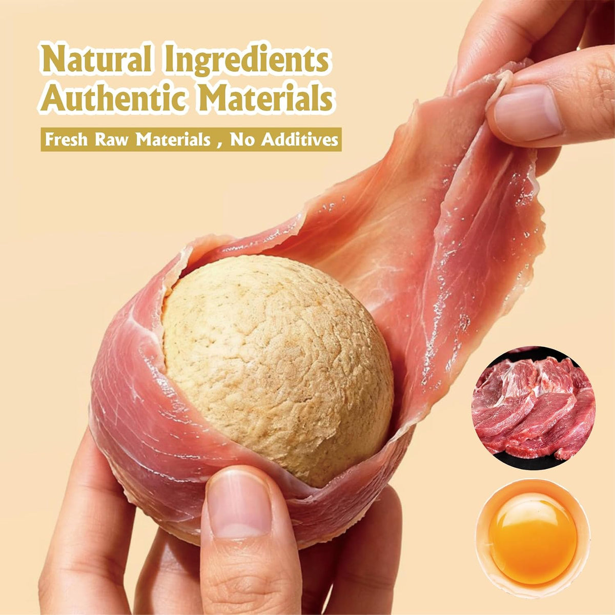 Nutritious duck meat wrapped rawhide treats for medium dog breeds