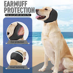 SJTYDX soft quiet dog headband close up showing breathable diving fabric