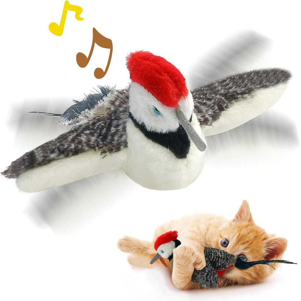 KreizyGo cat toy components including USB charging cable