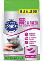 Cat's Pride Premium Lightweight Clumping Litter: Pure & Fresh - Up to 10 Days of Powerful Odor Control - Multi-Cat, Scented, 10 Pounds - Image 9