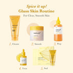 Top view of opened container with pre-soaked skincare pads