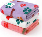 Luciphia 1 Pack 3 Blankets Fluffy Premium Fleece Pet Blanket Flannel Paw Printed Throw for Dog Cat(Small 23x16'', Grey/Brown/Blue) - Image 11