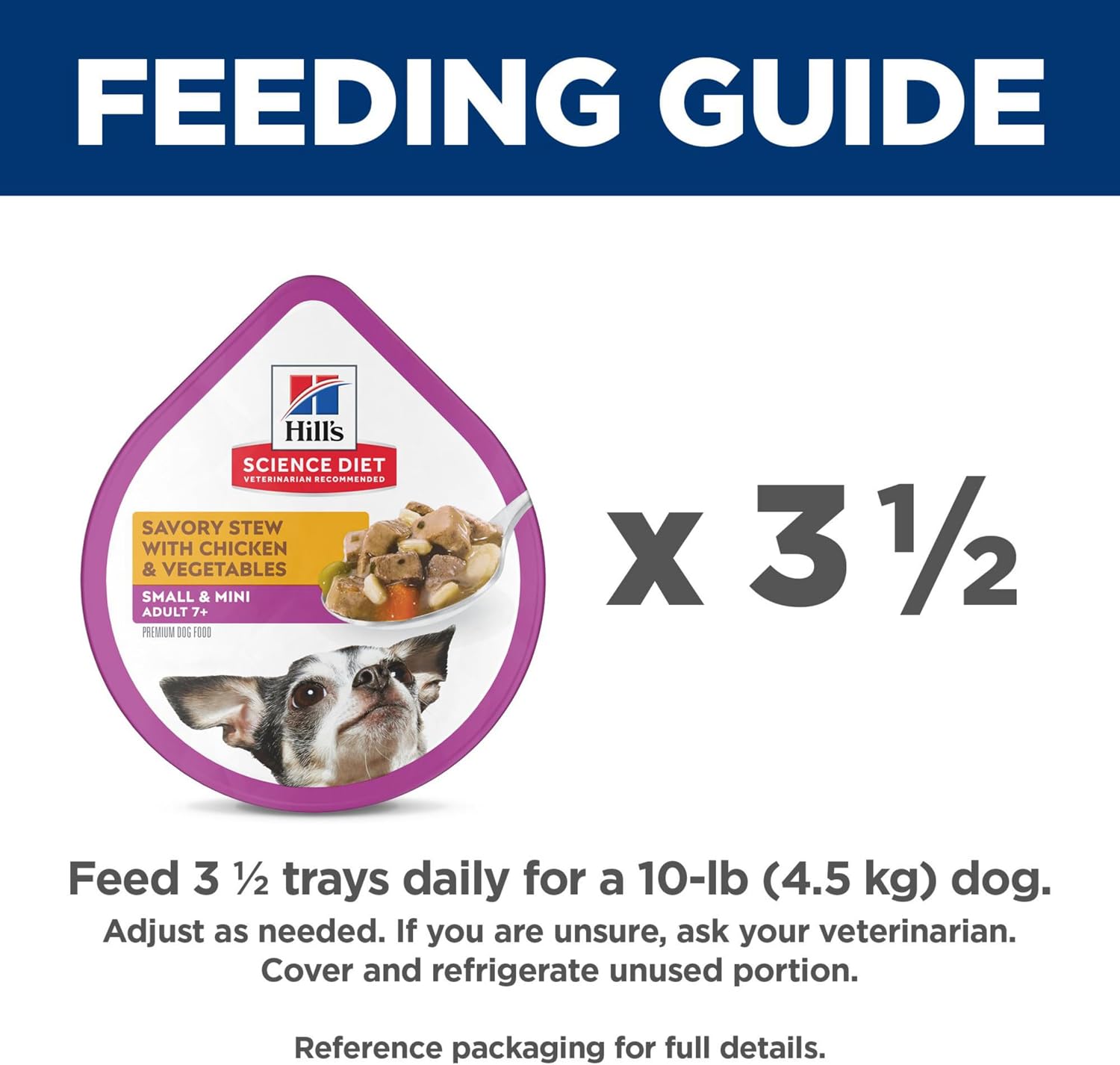 Hill's Science Diet Adult 7+ Small & Mini Wet Dog Food, Chicken & Vegetables, 3.5 oz. Trays, 12-Pack - Image 9