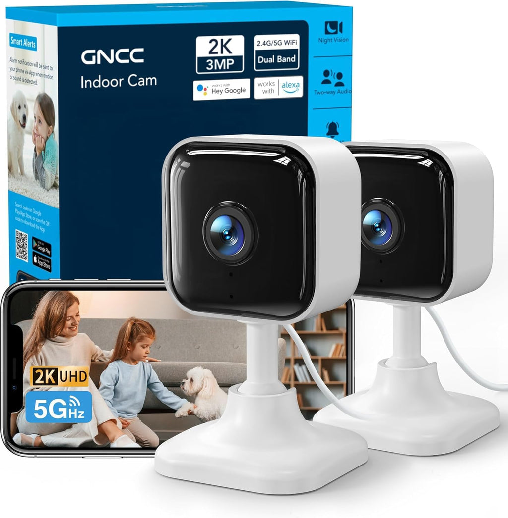 Gncc Gc4 2k indoor home security camera front view