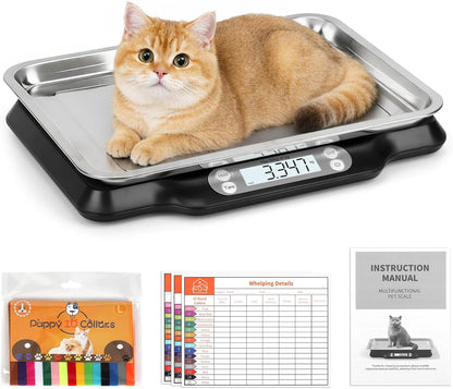 Digital Small Animals Scales for Weighing with Tape Measure, Puppy Whelping Scale Weigh Your Kitten, Rabbit with High Precision, Multifunction Electronic Baby Scales for Small Dogs Cats Crawl Pet - Image 10