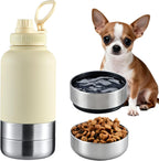 Cibaabo Insulated Dog Water Bottle with 2 Bowls, 32oz Travel Stainless Steel Double Wall Thermos, Portable Pet Dispenser, Gifts for Puppy Small Medium Dogs Walking Hiking and Camping - Image 10