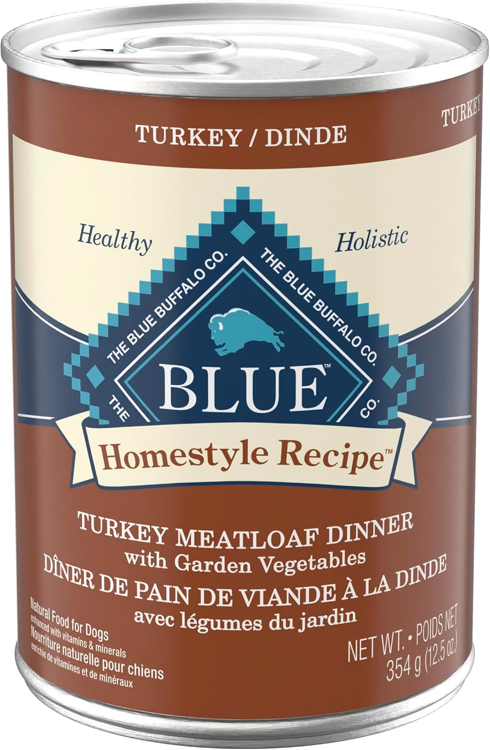 Blue Buffalo Homestyle Recipe Wet Dog Food Pat Variety Pack, Chicken Dinner & Beef Dinner with Garden Vegetables, Made with Natural Ingredients, 12.5-oz. Can (6 Count, 3 of Each) - Image 15