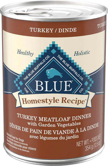 Blue Buffalo Homestyle Recipe Wet Dog Food Pat Variety Pack, Chicken Dinner & Beef Dinner with Garden Vegetables, Made with Natural Ingredients, 12.5-oz. Can (6 Count, 3 of Each) - Image 15