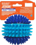 Nerf Dog dark blue and light blue dual-tone spike ball toy