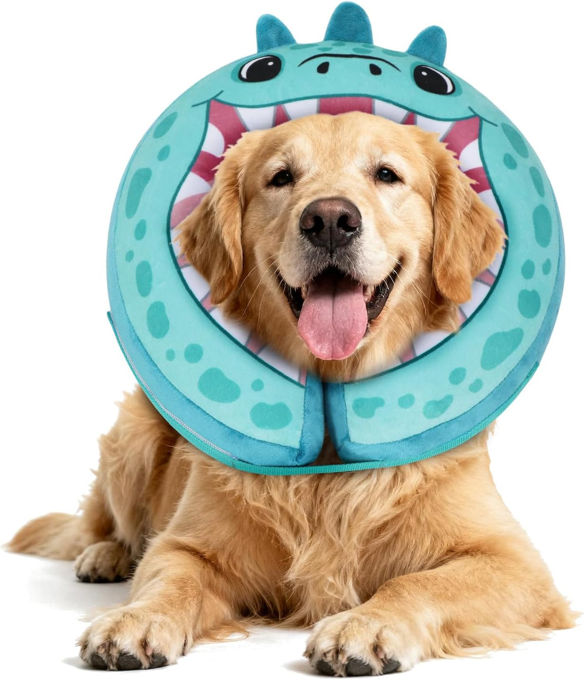 IEUUMLER Inflatable Recovery Dog Collar, Protective Donut Cone, Adjustable Soft Collar for Dog and Cat After Surgery Prevent from Biting & Scratching EU002 - Brown Lion L - Image 13