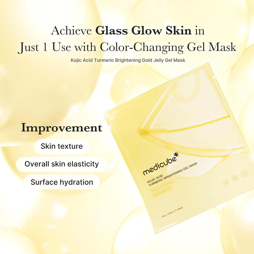 medicube Jelly Gel Mask with Brightening Kojic Acid Turmeric, 4EA - Image 5