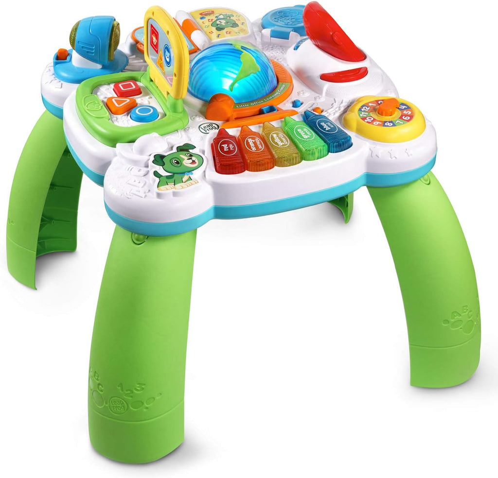 LeapFrog Little Office Learning Center front view of green toddler activity table